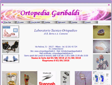Tablet Screenshot of ortopediagaribaldi.it